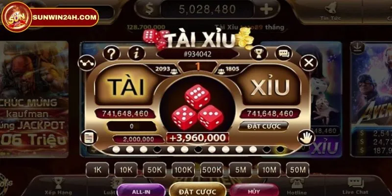 Giới thiệu những nét nổi bật về game tài xỉu tại cổng game Sunwin