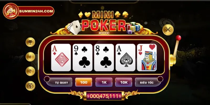 Quy luật tham gia Mini Poker