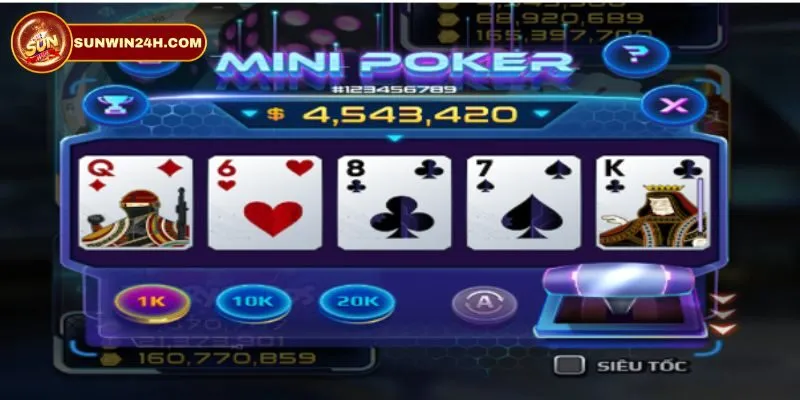 Mẹo hay để tham gia vào Mini Poker