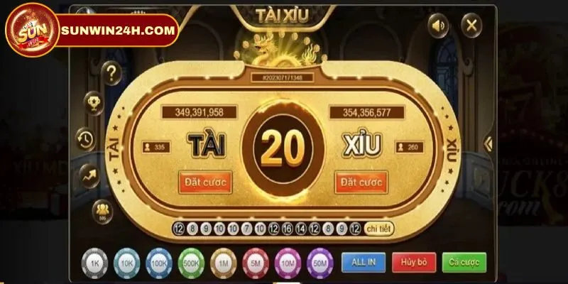 Cổng game tổ chức các ván cược tài xỉu livestream Sunwin chuyên nghiệp